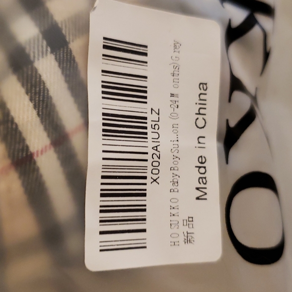 💜3/$30🆕️HOSUKKO Grey Baby Boy Suit(80=24 Months) - Picture 7 of 7